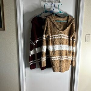 Resell 3 boutique NEW with tags long sleeve popcorn sweaters